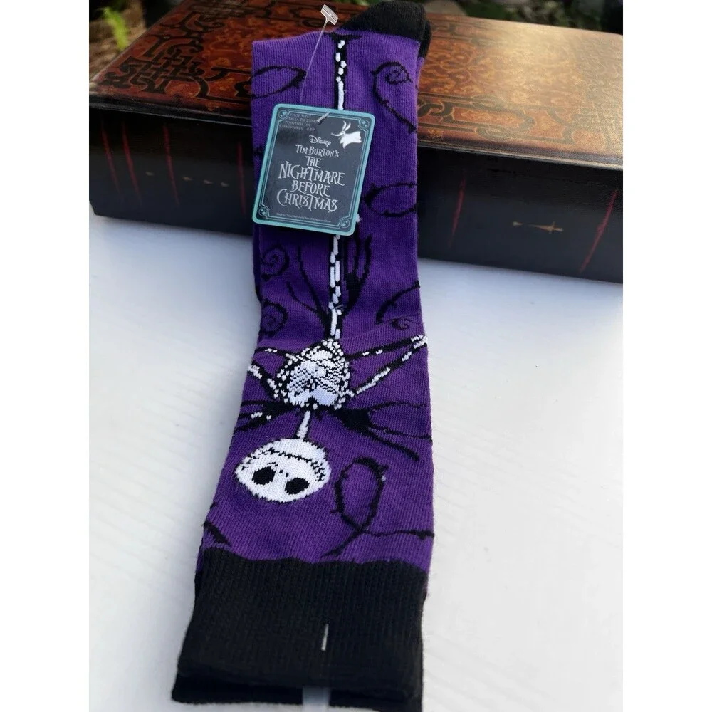 Disney Nightmare Before Christmas Jack Skellington Crew Socks NWT Shoe 4-10